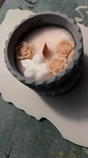 Rustic Artisan Candles with Decorative Toppings - Handcrafted Collection